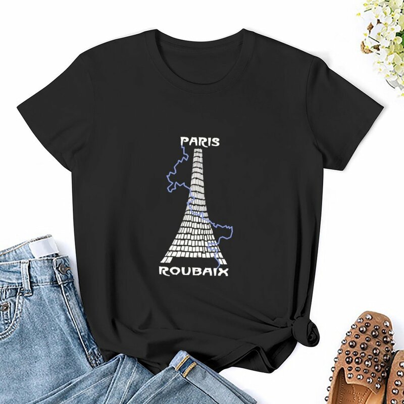 Футболка Paris-Roubaix, футболка с коротким рукавом, женские топы, женская одежда, милые топы, футболки для женщин, упаковка
