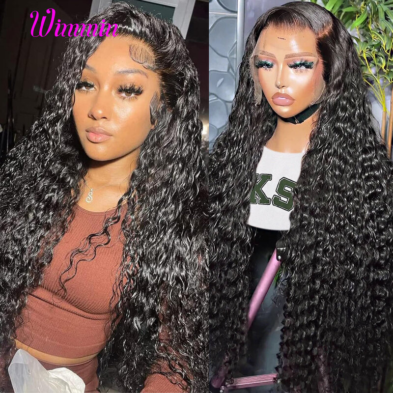 13x6 HD Lace Frontal Wig Water Wave Glueless Wig Human Hair 5x5 HD Lace Closure Wig 250 Density 13x4 Full Lace Frontal Wigs