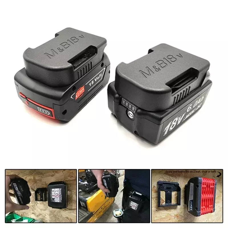 Suporte de Bateria Portátil para Makita, Bateria Li-ion 18V com USB, Carregamento Rápido Tipo C, Adaptador de Bateria, BL1830