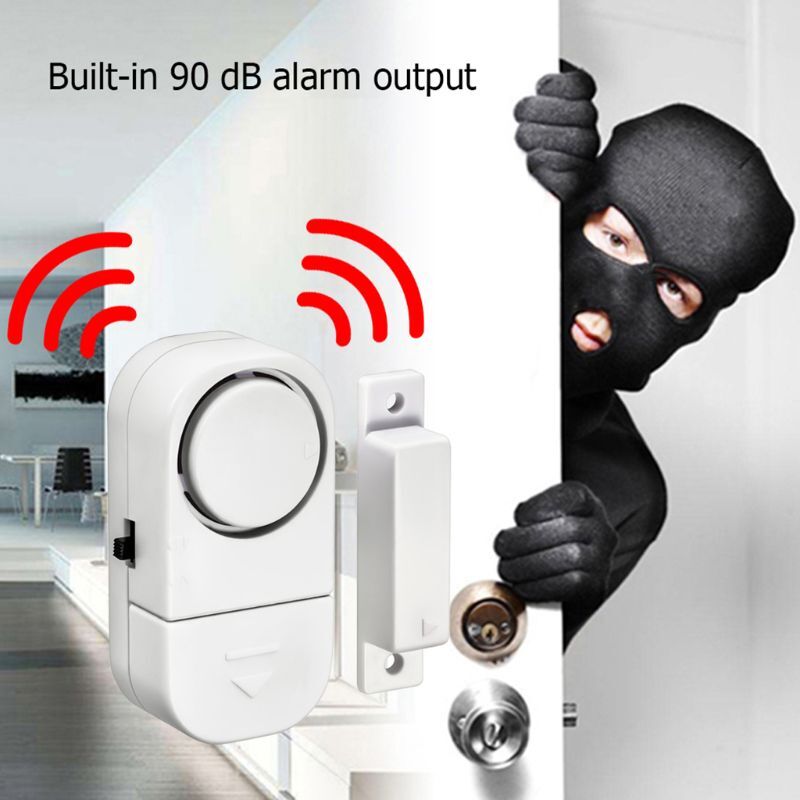 Conjunto alarme roubo segurança doméstica sem fio magnético Conjunto alarme para janela porta