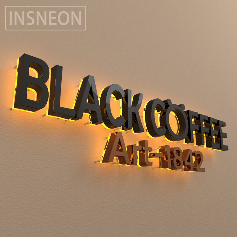 Acrylic Customized Illuminated Sign Led Backlit Letter Light Outdoor Advertising Board Office Letter Sign