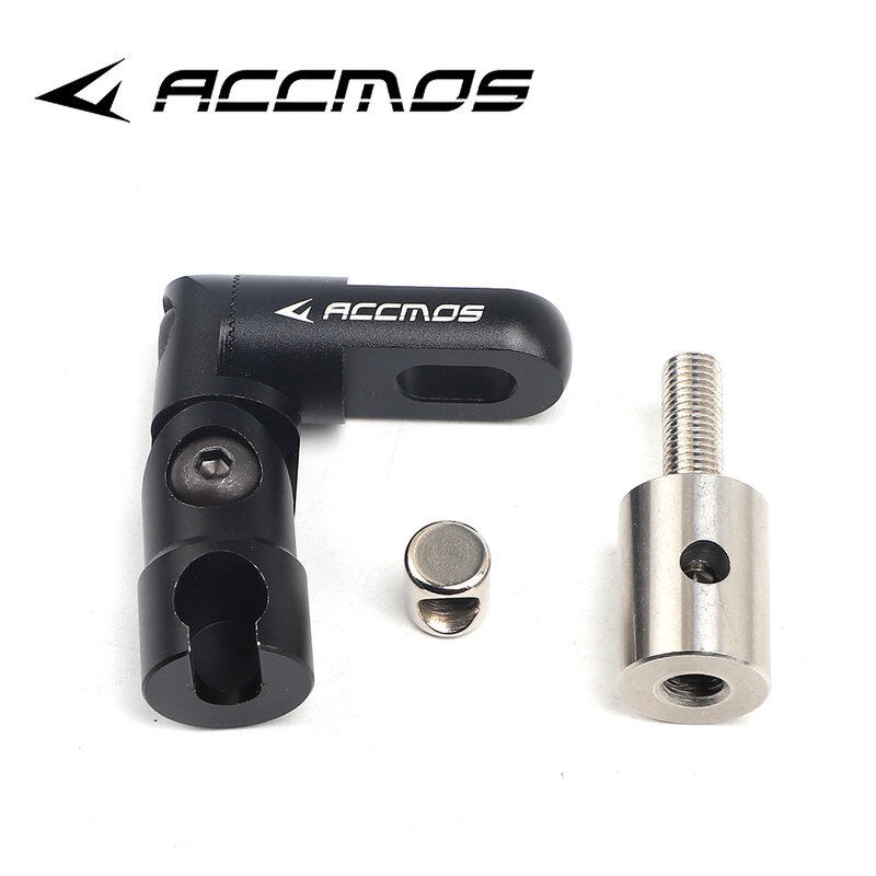 ACCMOS stabilizzatore per asta di prua a sgancio rapido regolabile con montaggio a V su un lato singolo per accessori per arco composto