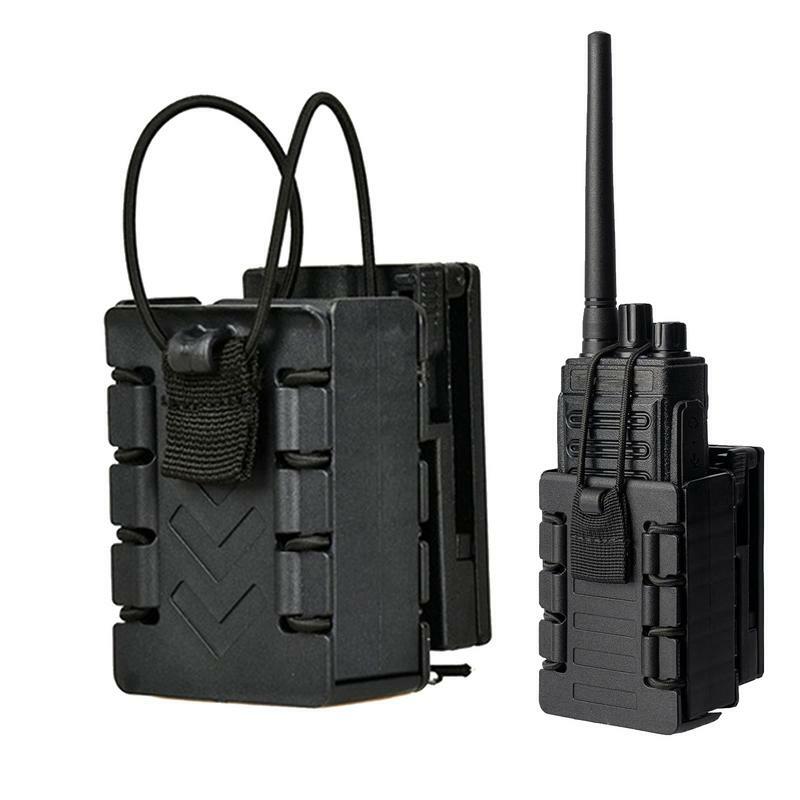 Walkie Talkie Holder Compact Interphone Carrier guaina Walkie Talkie Pouch Clip da cintura Radio sicura supporto Radio Versatile