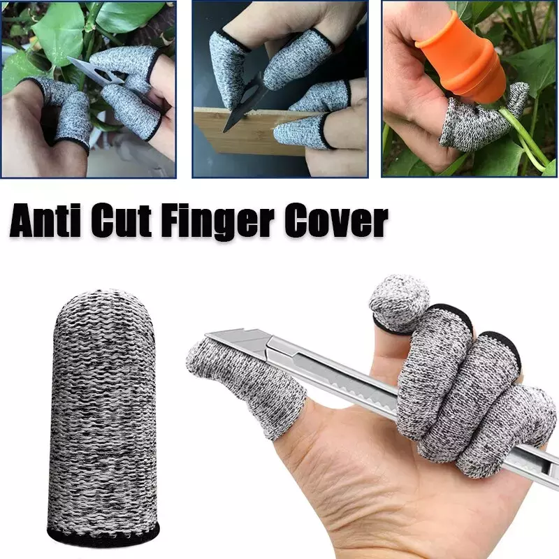 10/20Pcs Anti-Cut Finger Cover Finger Protector Sleeve Cover Finger Peel Fingertip Gloves Picking Finger Cover Kitchen Tools