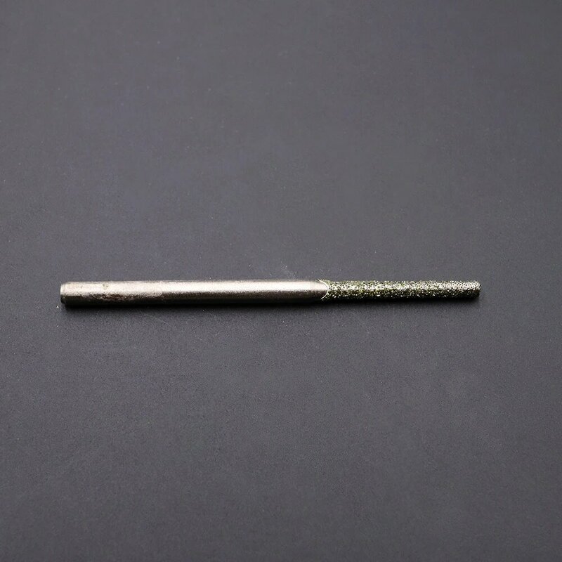 100 sztuk bardzo długie diamentowe wiertła szlifierskie z chwytem 2.3mm wiertła do otworów małe wiertła 0.8mm-2.5mm kamienne wiertła do jadeitu wiertła