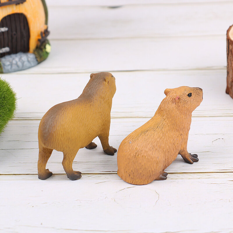 Neue Simulation Mini niedlichen wilden Tiere Modell Capybara Action figur Kinder Sammlung Spielzeug Geschenk Simulation Tiere Modell