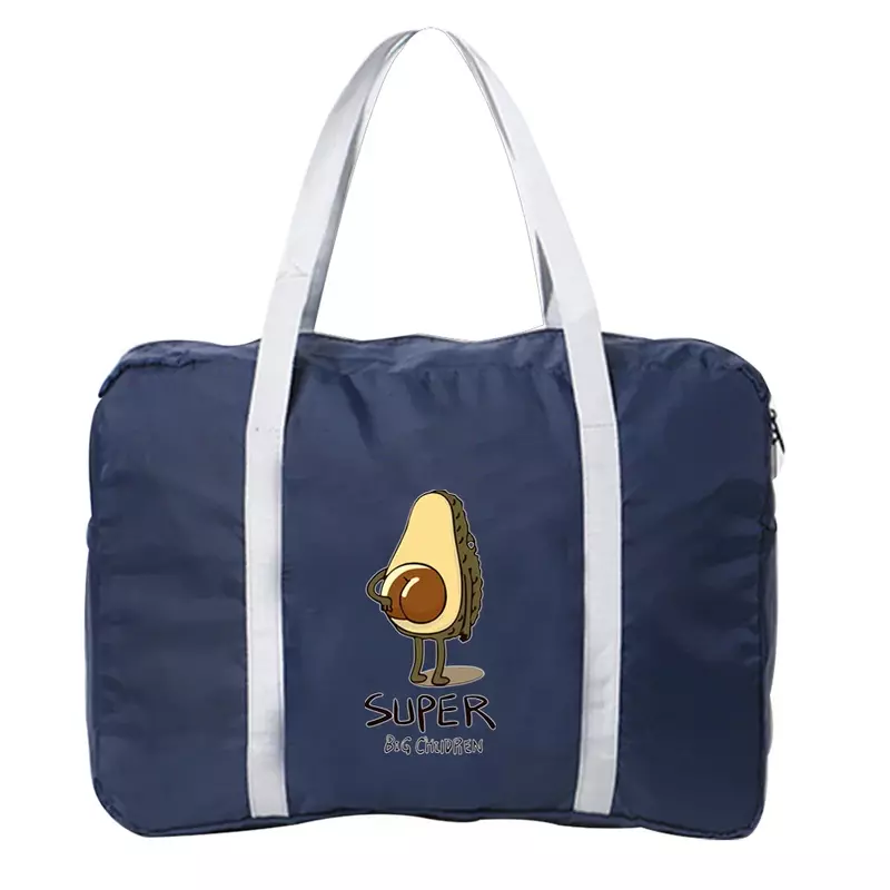 Boston Bags-Sac de Voyage Pliable, en Nylon, Rangement de Vêtements, Série d'Impression d'Avocado