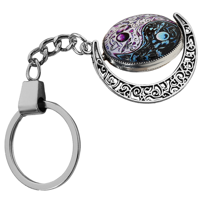 Porte-clés papillon Yin Composer, porte-clés chapelle Tai, pendentif anneau de pierres précieuses chinoises, artisanat de voiture