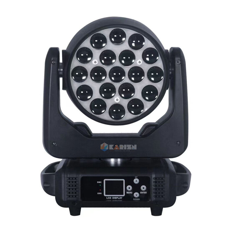 LED Moving Head Light para Palco Profissional, lavagem Zoom Beam, RGBW, DMX 512, Disco Party, Bar, KTV, Bar Efeito, 8PCs, 19x15W, 0 Imposto