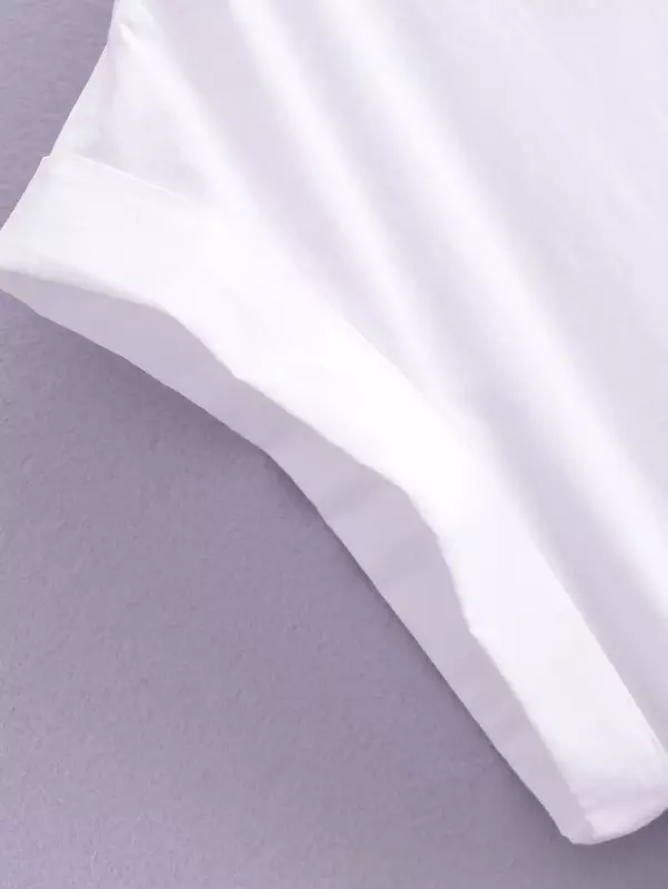 Блузка Женская Асимметричная из поплина, Модный облегающий топ на завязках, с коротким рукавом, на пуговицах, в винтажном стиле