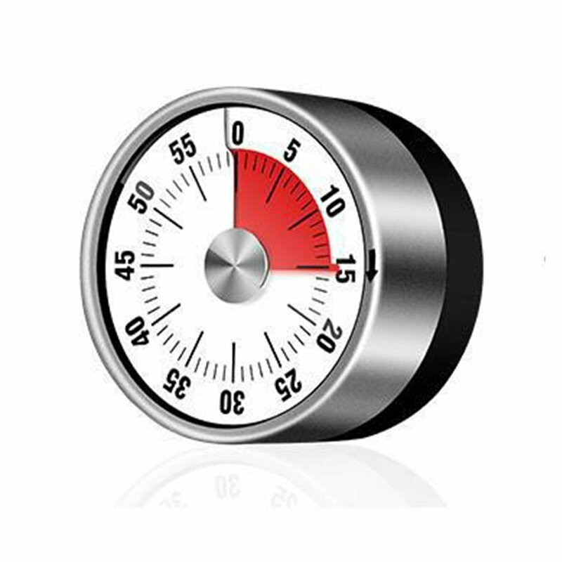 Magnet Round Shape Time Reminder 60 Minutes Kitchen Visual Timer Countdown Loud Alarm Reminder Mechanical Timer Cooking Timer