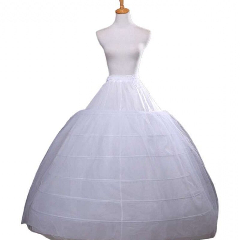 Vestido de novia de talla grande, ropa interior de gran diámetro, 130cm, seis anillos de acero, dos capas, superdosel