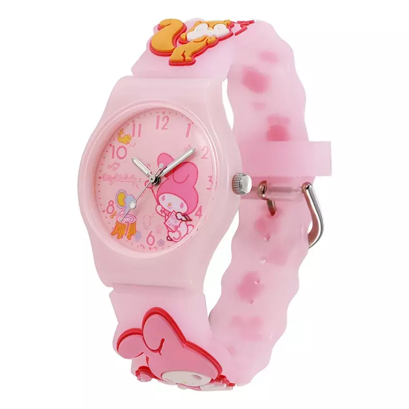 Hello Kitty Sanrio Cute Cartoon Children's Watch Melody Kuromi Student Watch High Beauty Quartz Watch Gift Wholesale Spots