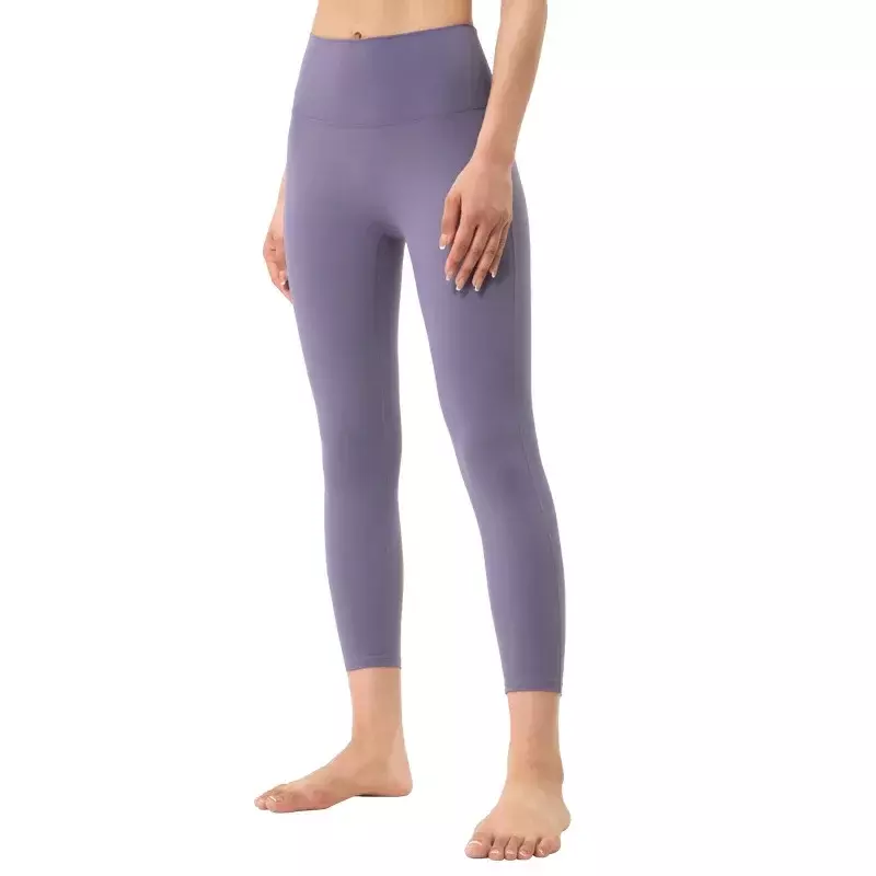 No Embarrassment Line Yoga Women's Pocket High Waist Naked Seamless Tight Hip-lifting Sports Fitness Pants