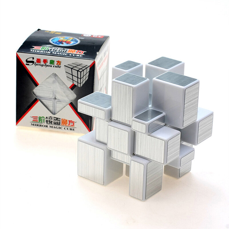 3X3X3 Puzzle Magico Cubo 3X3 Kubus Cermin Halus Kubus Ajaib 5.7Cm Mainan Kubus Puzzle Berkelok-kelok untuk Anak-anak Kubus Ajaib Teka-teki
