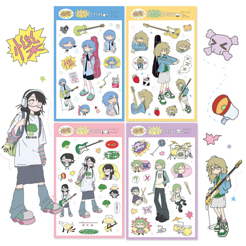 Character boy sticker goo book handbook material diy phone case decoration
