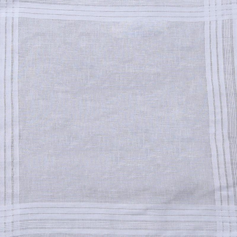 12Pcs Cotton Handkerchiefs Hankies Jacquard Striped Pocket Square Towel DIY