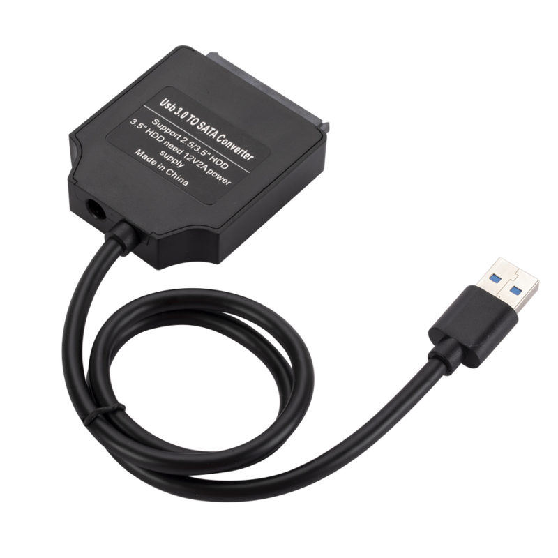 SMito-Câble adaptateur USB 3.0 vers SATA, 3 câbles, prise en charge 22 broches, 2.5 pouces, 3.5 pouces, disque dur externe, SSD, connecteur d'ordinateur