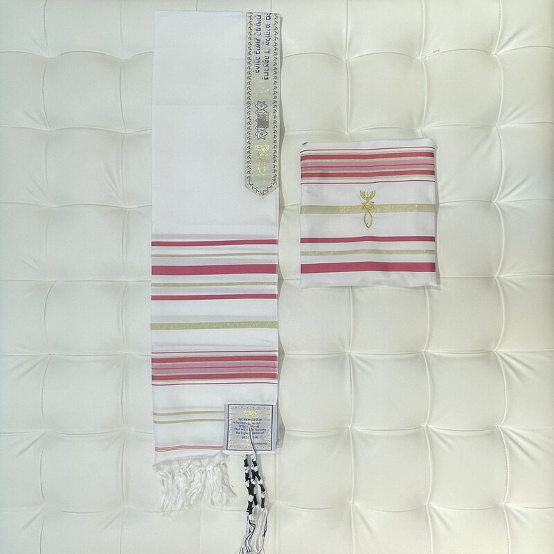 남녀공용 유태인 탈릿 기도용 숄, 전통적인 줄무늬, 대형 스카프, 선물용 숄, 50x180cm