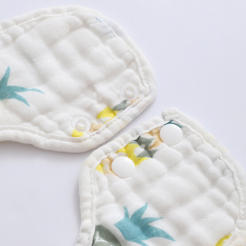 MOOZ-babero de gasa de algodón para bebé recién nacido, toalla de babero antisaliva, babero de arroz, toalla de goteo, gasa CXH019