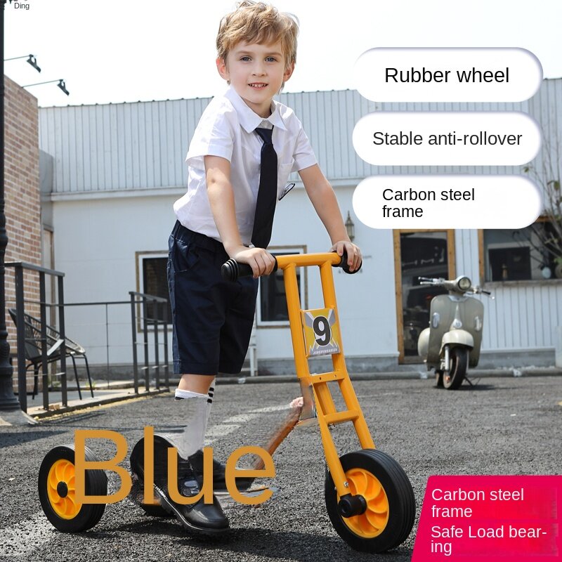 دراجة ثلاثية العجلات للأطفال خاصة بمرحلة ما قبل المدرسة ، إطار من الصلب الكربوني العالي ، سكوتر بدواسة ، قوة توازن التمارين ، ألعاب ركوب في الهواء الطلق ، دراجات سكوتر