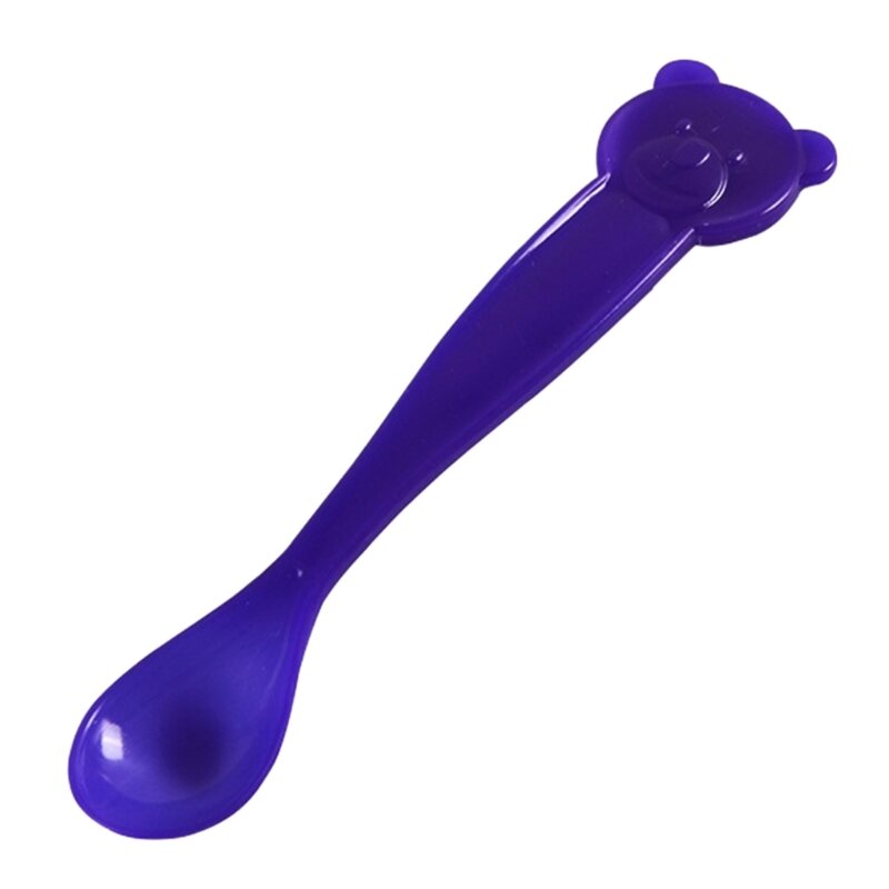 Toddler Hot Safety Spoon Feeding Spoon with Color Changing Silicone Cutlery Baby Training Spoon Feeding Spoons