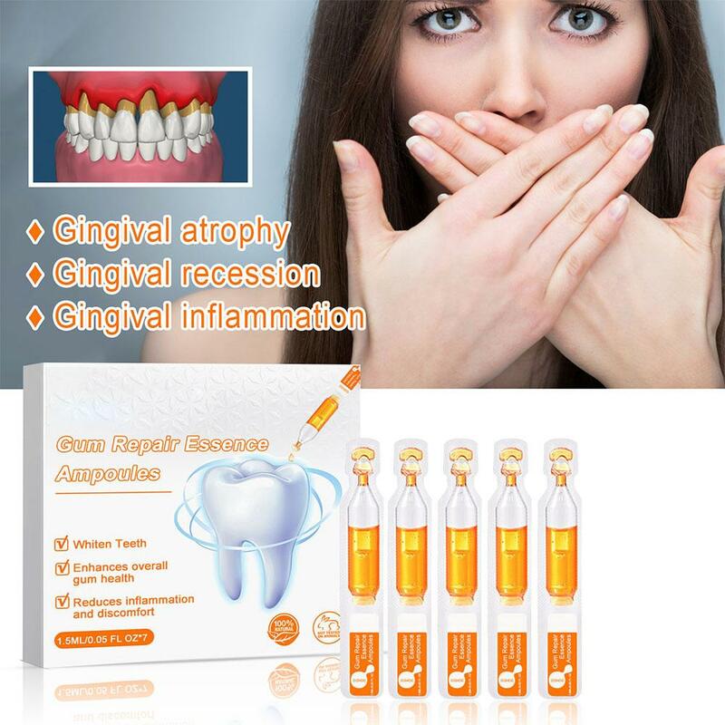 Zahnfleisch reparatur behandlung Ampullen Mundpflege Essenz Reinigung Atem Zahns ch merzen entfernen frische Flüssigkeit Linderung Schwellung Zahnfleisch Gingiva Z4a4
