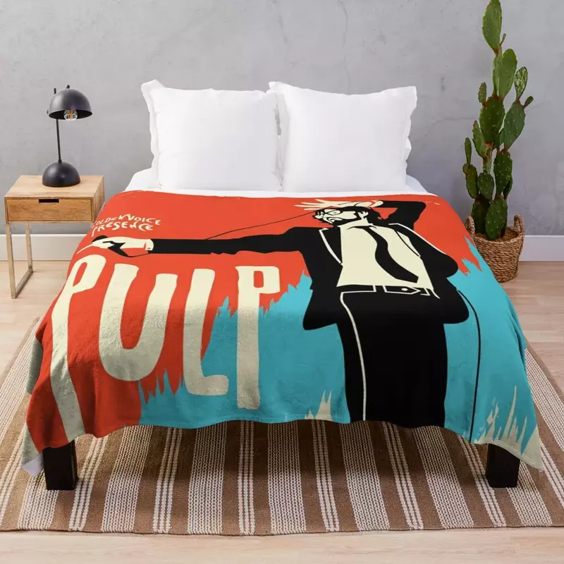 Pulp Throw Blanket Quilt, Vintage Decoratives, Cosplay Anime Blankets