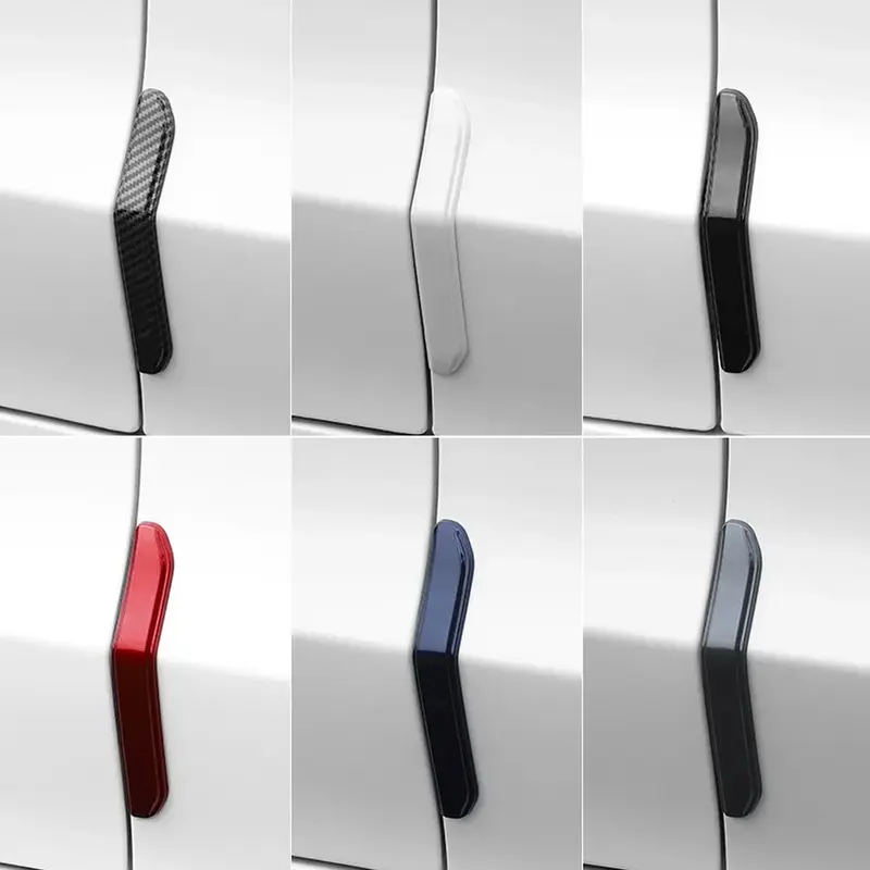 Car Door Anti-Colisão Strip para Tesla Model 3 Y, ABS Paint Body, Anti Scratch Sticker, Modificação, Auto Exterior Acessórios, 4pcs