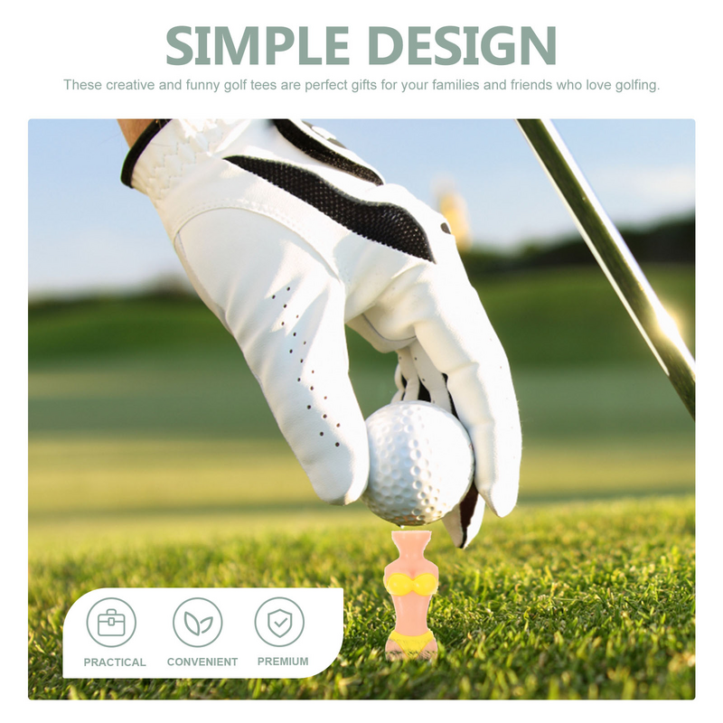 10 stücke Golfbälle Lady Bikini geformte Golf Tees Kunststoff Pin Golf Tees Golf Tees Golf Zubehör