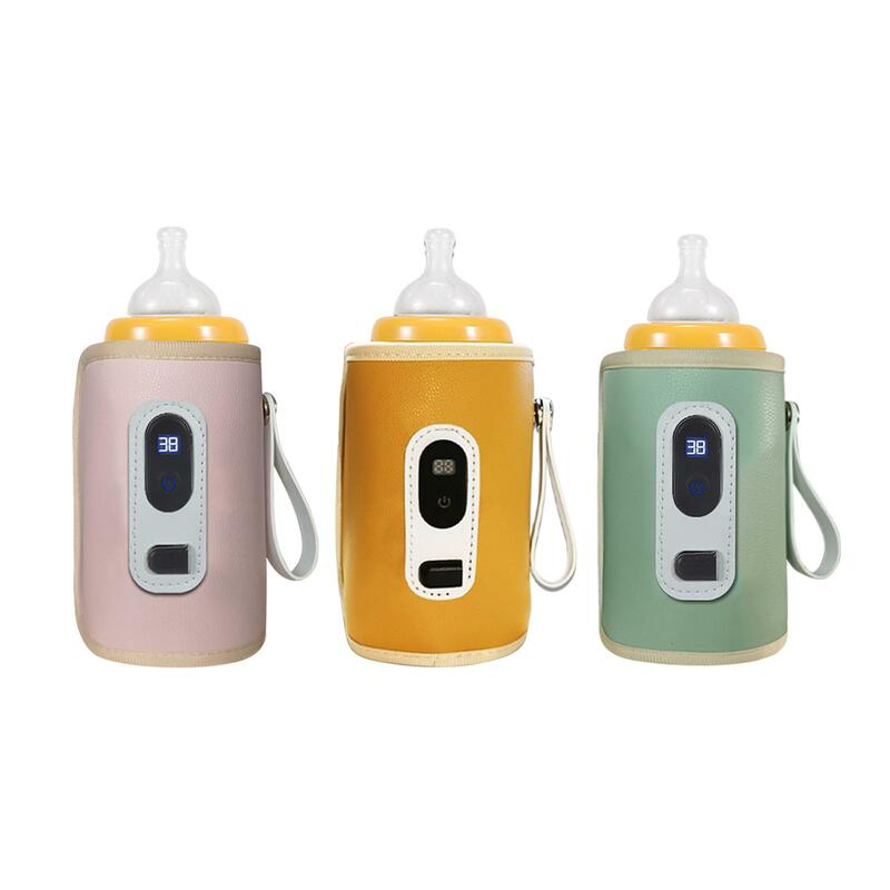 Butelka dla dziecka utrzymać cieplejszą regulowaną temperaturę dla większości butelek z mlekiem podróżnym USB urządzenie utrzymujące ciepło do codziennego użytku podróże zakupy piknik