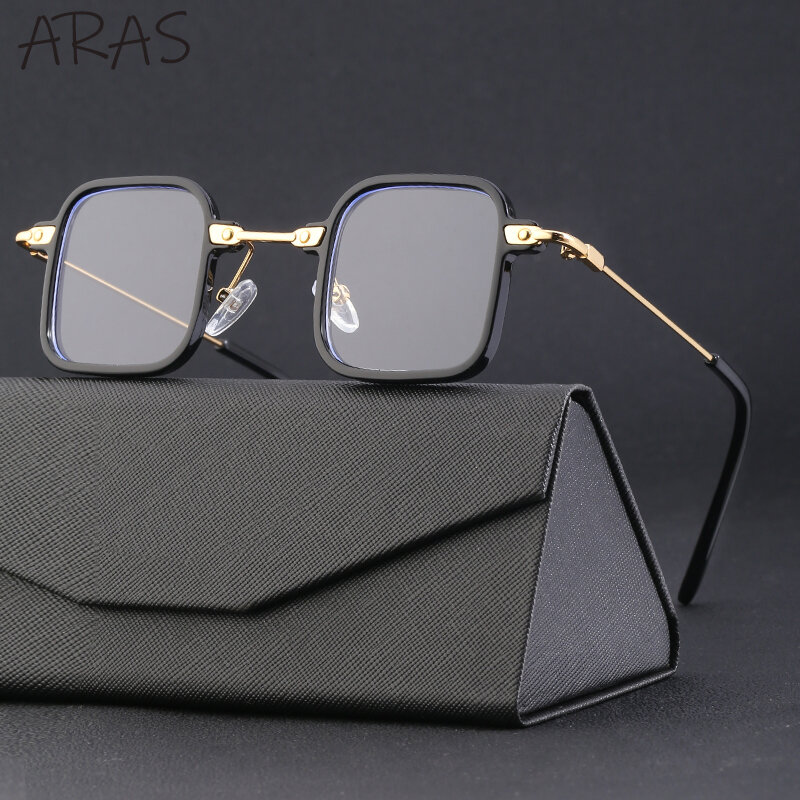 Солнцезащитные очки в стиле панк для мужчин и женщин, модные маленькие квадратные брендовые дизайнерские солнечные очки с защитой от сисве...