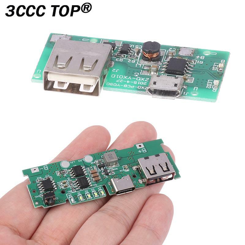 Micro/Type-C Power Bank Charger Module Charging Circuit Board 3.7V To 5V 2A/1A Step Up Boost Power Module For Mobile Power Bank