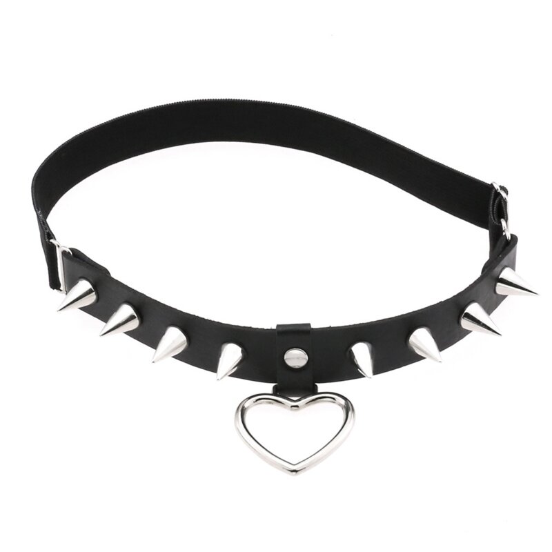 Cadena para pierna cuero PU con decoración corazón para mujer, cadena para muslo, joyería con estilo Punk, joyería para y