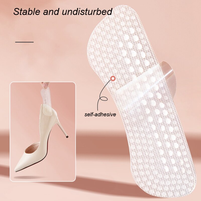 Silikonowa wkładka do buta naklejki obcasy uchwyty dla kobiet mężczyzn antypoślizgowe poduszki na obcasie antypoślizgowe wkładki klocki Foot Heel Care Protector