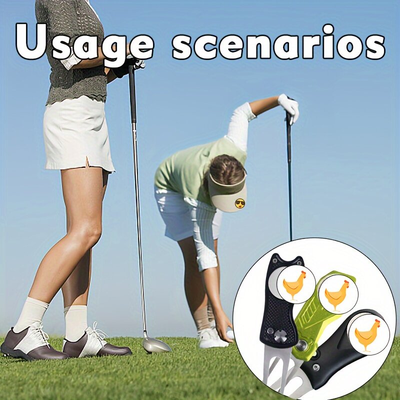 Penanda golf pribadi, klip topi, aksesori set cocok untuk pria dan wanita pegolf 25mm magnetik
