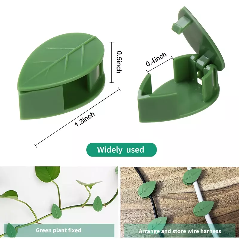 Clip Invisible para plantas trepadoras, accesorio de pared, soporte de vid de ratán, hebilla fija, Clips de hoja, soporte de tracción para jardín