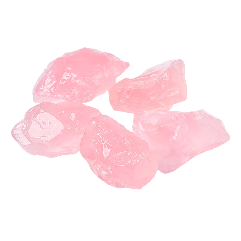 100g rosa quartzo pedras naturais áspera cura cristais minerais Raw aquário ornamentos para decoração Home acessórios