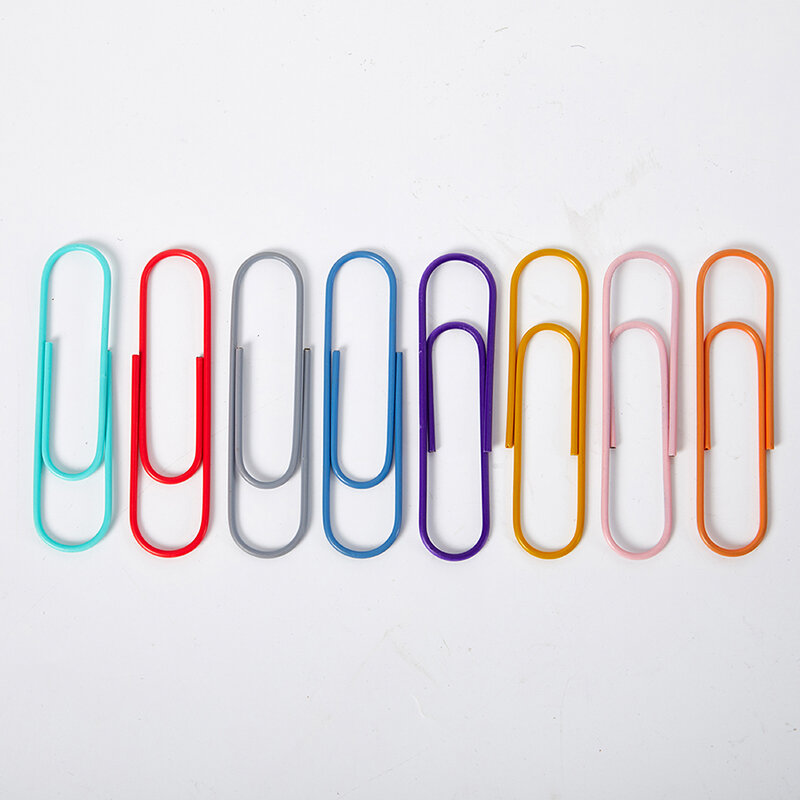 10Pcs /Lot 100mm Big Size Paper Clips Office Supplies Clip Bookmark Metal Office Accessories