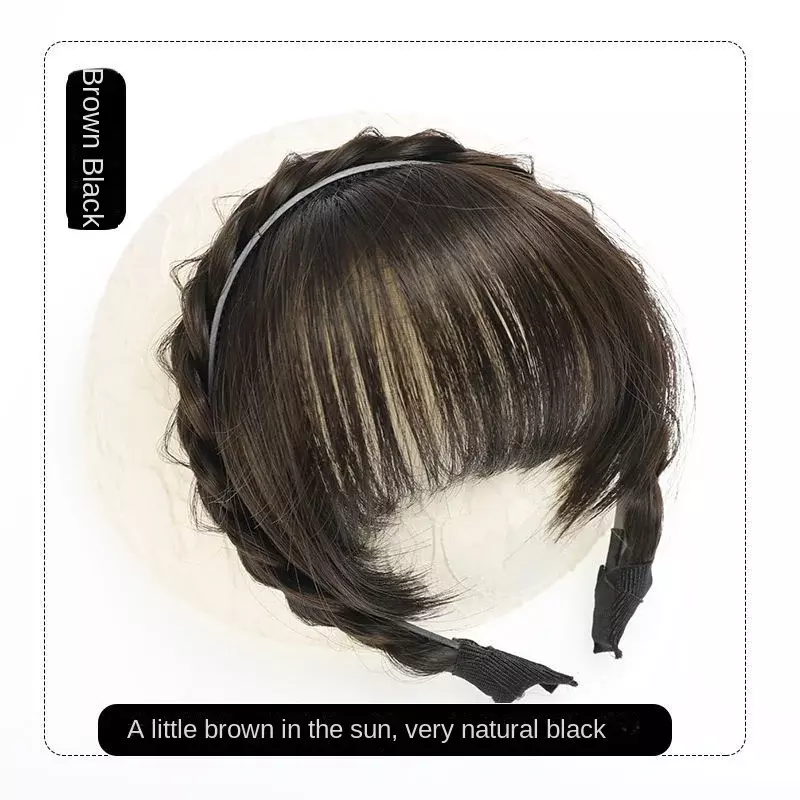 Wig bangs headband head fake fringe hair extension women girls clips in hair extension hair accessories wig clips