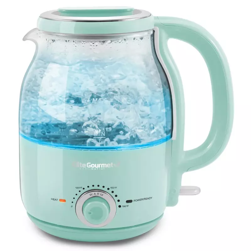 Электрический чайник из стекла Honeypot емкостью 1,2 л с регулируемой температурой, сохраняющий тепло, мятный самовар