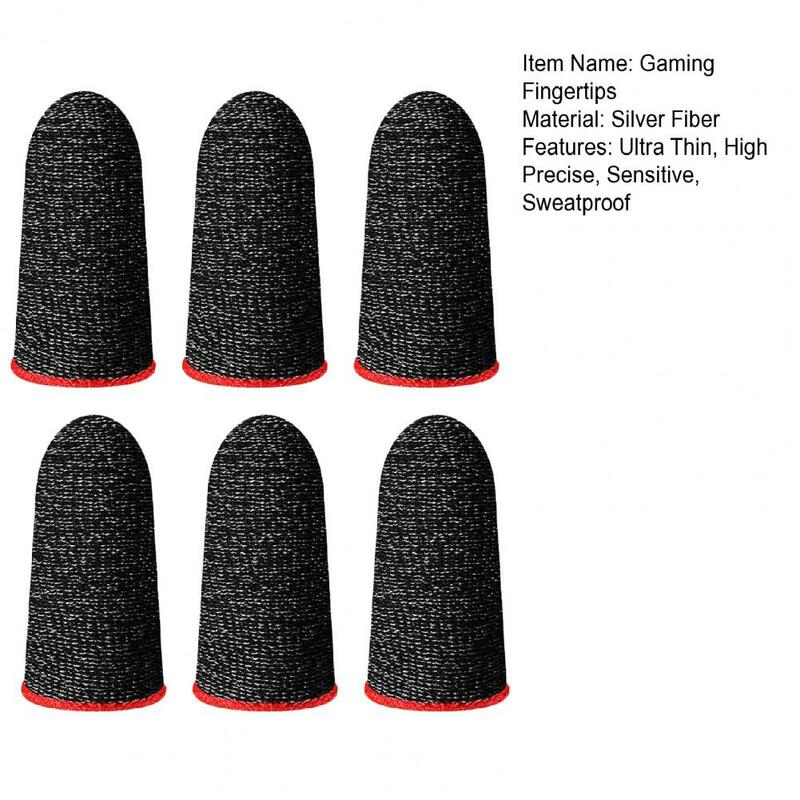 Game Finger Sleeves Ultra Thin High Precise Sensitive Anti-slip Enhance Gaming Experience Finger Gloves Gaming Finger Sleeve