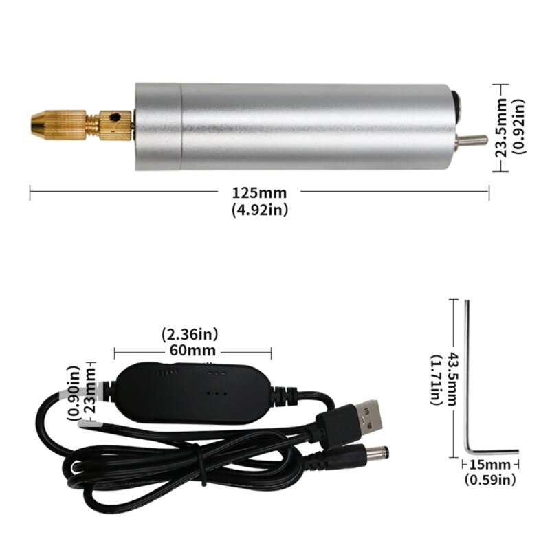 Conjunto de moedor elétrico com mini moedor recarregável ferramenta micro rotativa gravador caneta