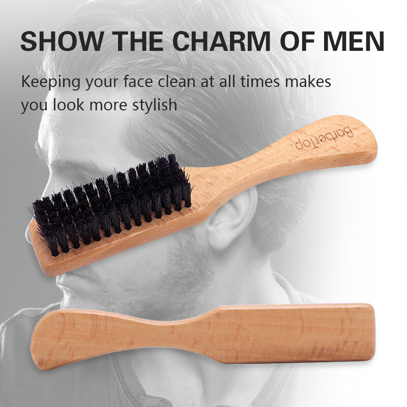 Peine de peinado para hombres, cepillo de pelo para Barba, masaje facial, peine de afeitado, antinudos cepillo de bigote, peines de madera