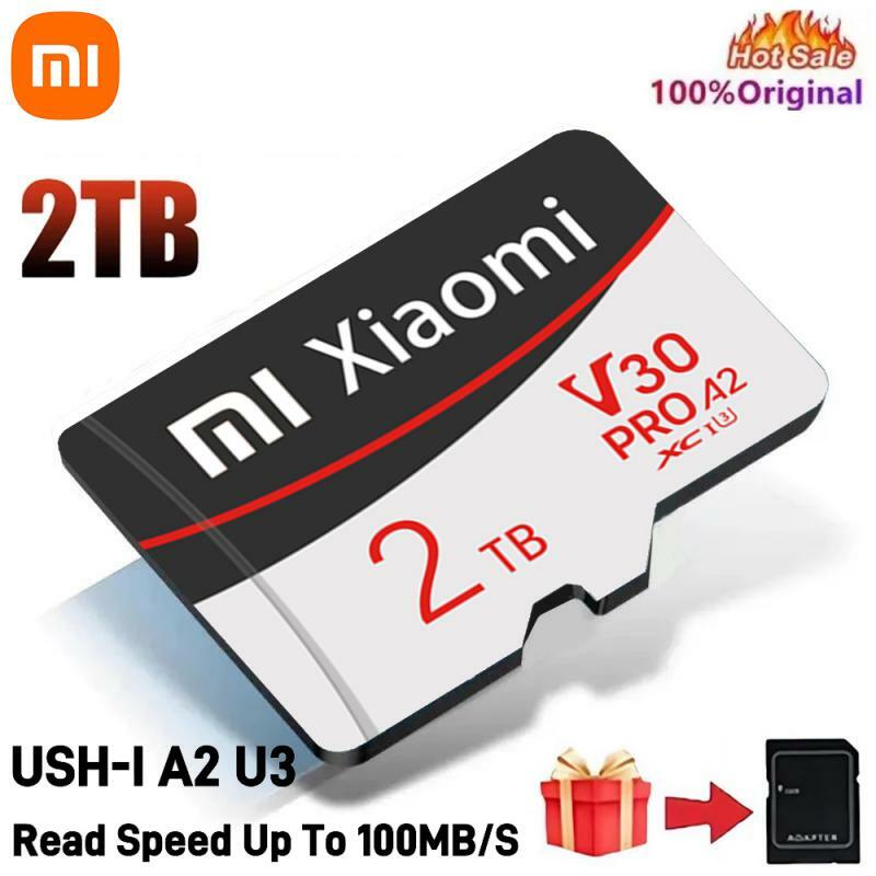 Xiaomi Micro Cartão de Memória para Nintendo Switch Phone, Mini Cartão SD, TF Flash Card, 2TB, 512GB, Classe 10