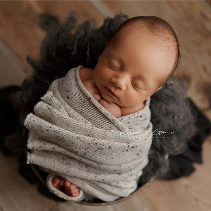 Newborn fotografia koc zdjęcie dziecka rekwizyty zestaw ramka Studio tło miękkie kokon dla 0-3 miesięcy dziecko