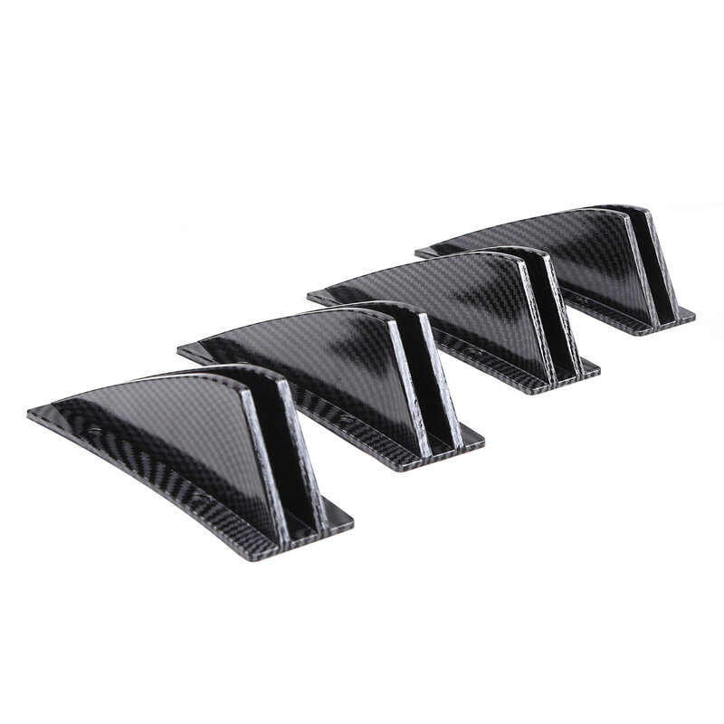 Automotive General Triangle Double disturbance rear spoiler Carbon fiber pattern Mini triangular chassis deflector