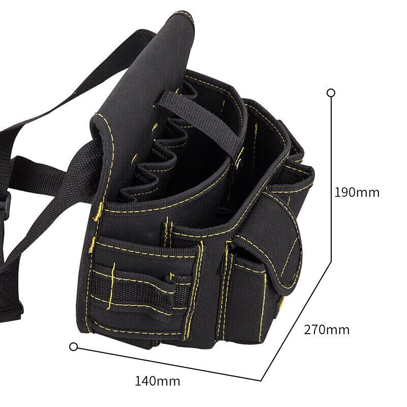 Deli borsa per attrezzi multifunzionale custodia per cintura Hardware kit di attrezzi per elettricisti trapano chiave a vita cacciavite borse per attrezzi organizzatore