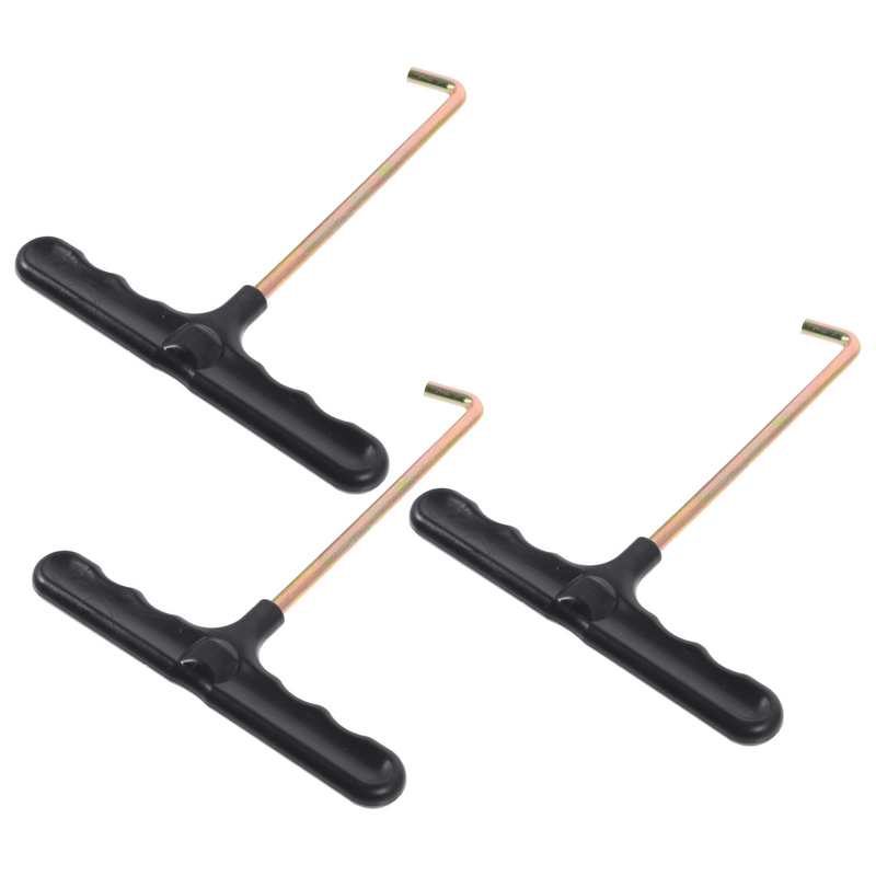 3 Pcs Skate Shoe Hook Lace Locks Tools Durable Pullers Supplies Accessories Shoelace Tightener Plastic T-shaped