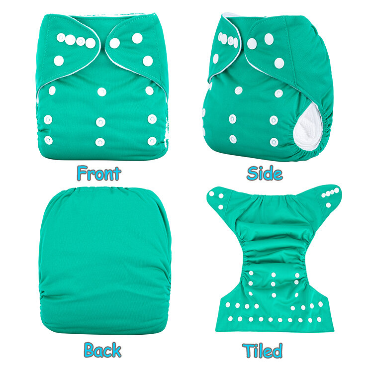 AnAnBaby-Couche-culotte imperméable et réutilisable pour bébé, couvre-couche grill, 30 couleurs
